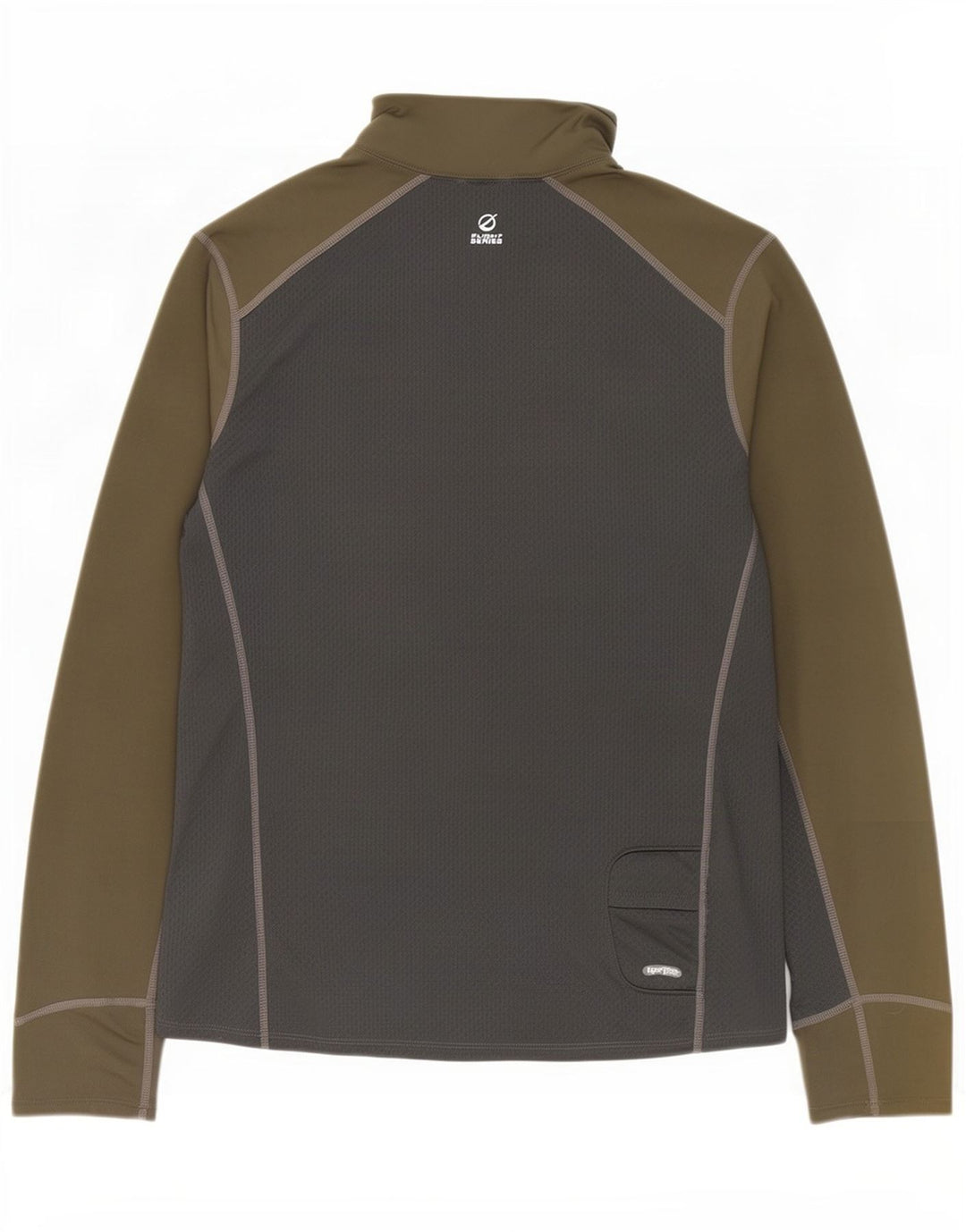 The North Face Herren-Trainingsanzug-Oberteil mit Reißverschluss am Hals, groß, Khaki, Farbblock
