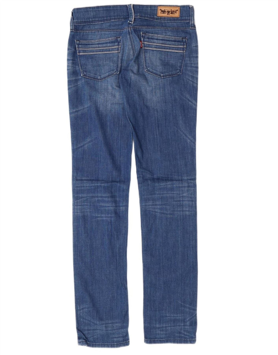LEVI'S Damen Slim Jeans W28 L32 Blaue Baumwolle