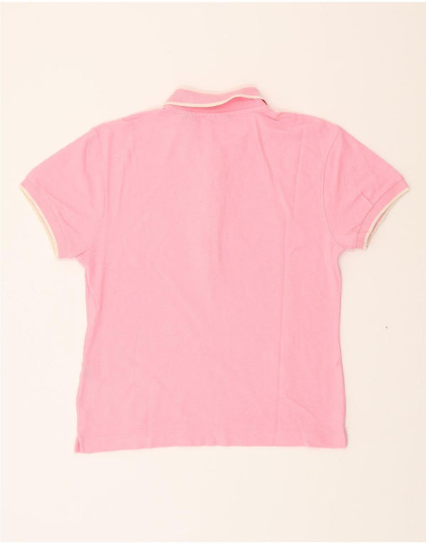 FILA Womens Polo Shirt UK 16 Large  Pink Cotton