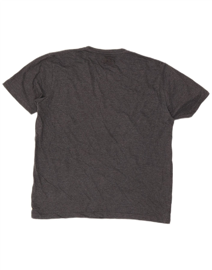 Under Armour Herren Heat Gear T-Shirt-Oberteil aus mittelgrauer Baumwolle