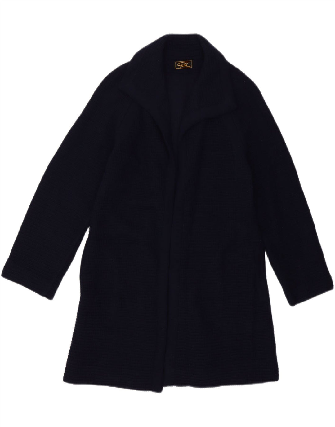 Gibi Damen Longline Open Cardigan Pullover IT 42 Medium Navy Blue