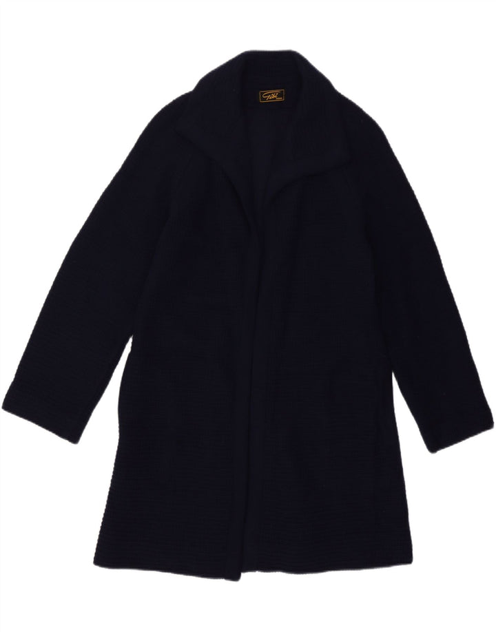 Gibi Damen Longline Open Cardigan Pullover IT 42 Medium Navy Blue