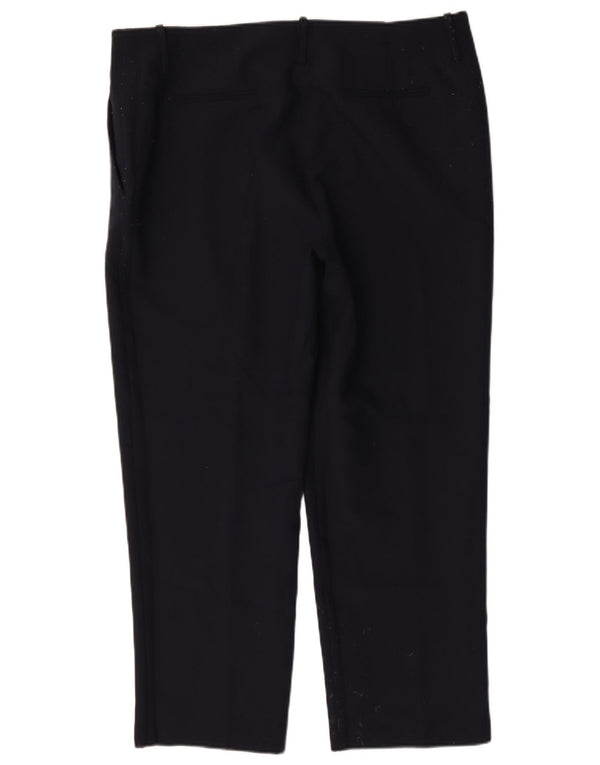 Marks & Spencer Womens Slim Chino Trousers UK 20 2XL W40 L28 Navy Blue
