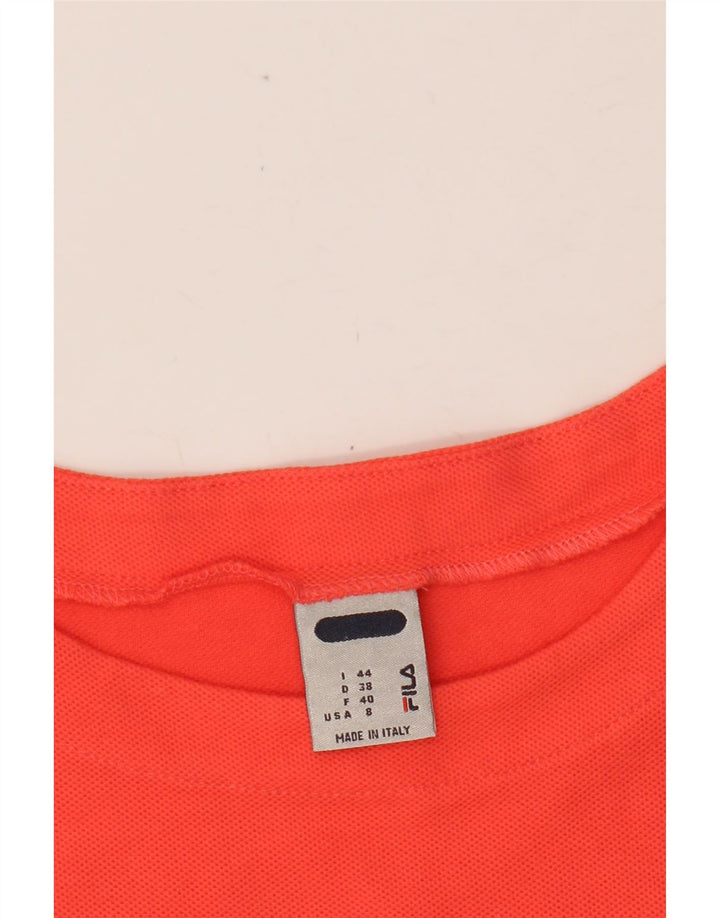 FILA Damen Crop T-Shirt Top IT 44 Mittelorange