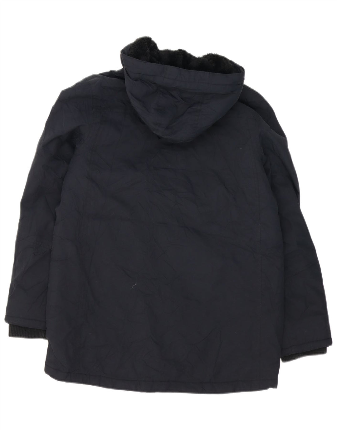 Berghaus Jungen-Windbreaker-Mantel mit Kapuze, 12–13 Jahre, schwarzes Polyester