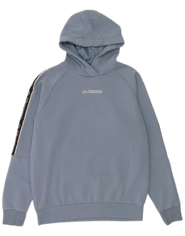 Kappa Herren Graphic Hoodie Pullover Mittelblau