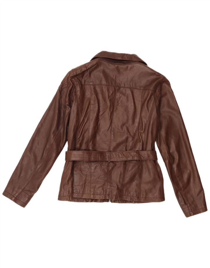 Conbipel Damen Lederjacke IT 46 Großes braunes Leder