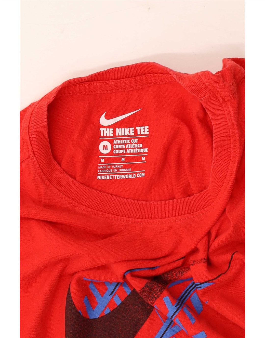 Nike Herren Athletic Cut Graphic T-Shirt Top Mittelrot