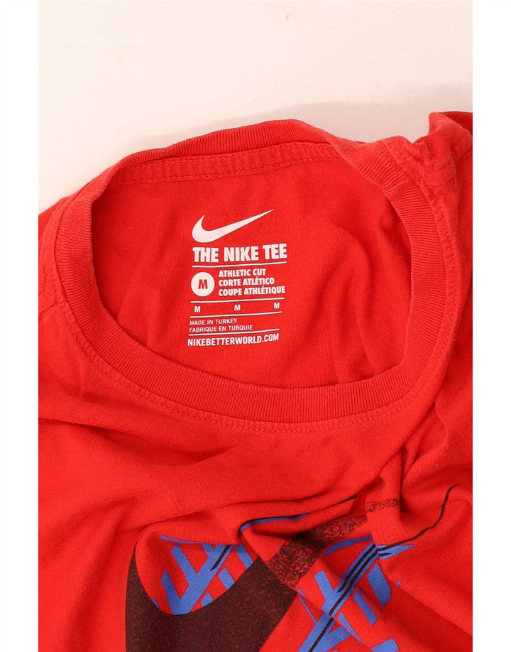 Nike Herren Athletic Cut Graphic T-Shirt Top Mittelrot