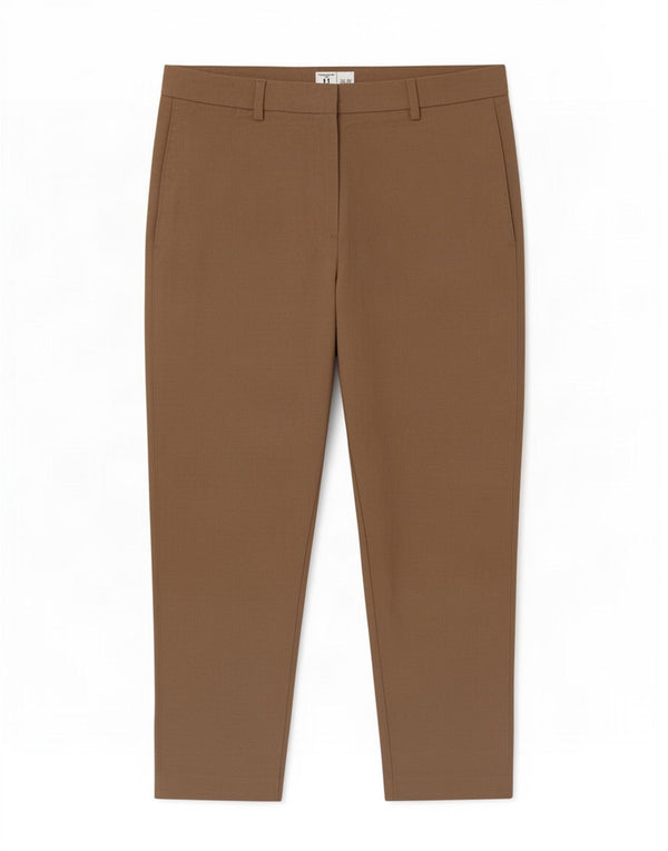 Marks & Spencer Damen Slim Cropped-Hose UK 12 Medium W30 L24 Beige