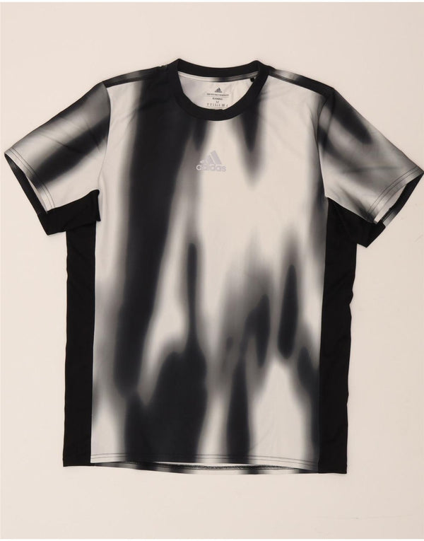 Adidas Mens Aeroready T-Shirt Top Medium Black Tie Dye
