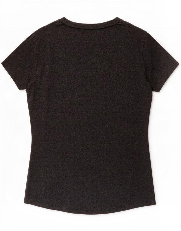 Puma Damen Graphic T-Shirt Top UK 14 Mittelgraues Polyester
