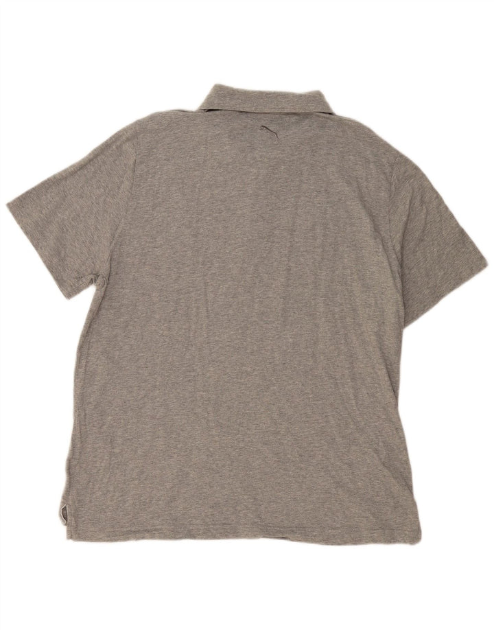 PUMA Herren Poloshirt XL Grau Colourblock