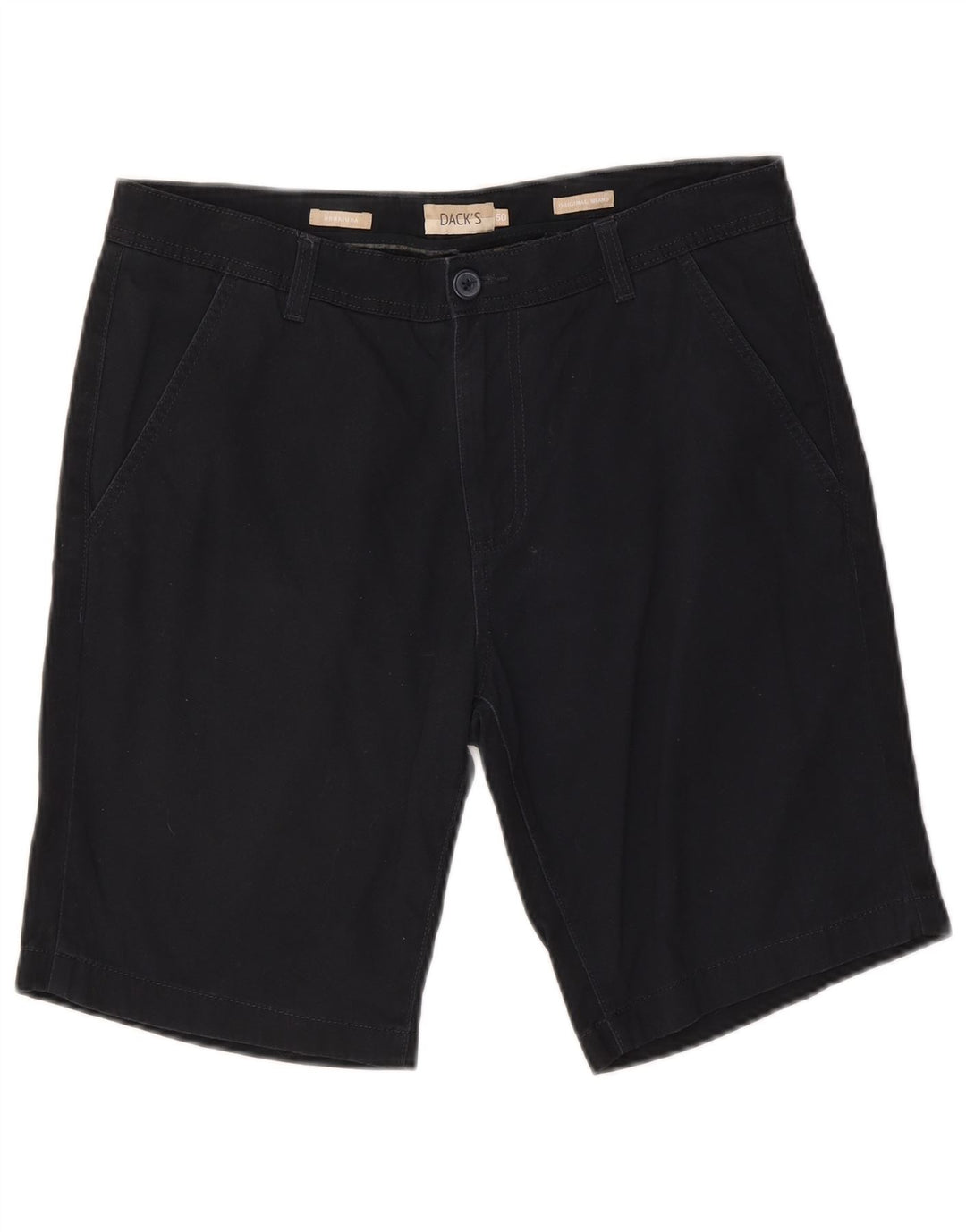 Dack's Herren-Bermudashorts IT 50 Large W34 Marineblaue Baumwolle