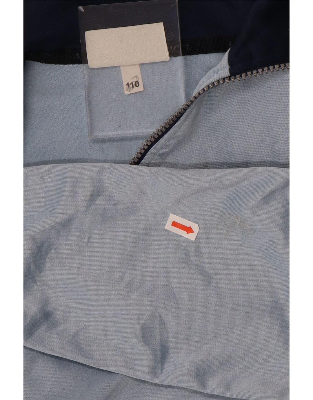 ASICS Jungen-Trainingsanzug-Top-Jacke, 5–6 Jahre, blaues Farbblockdesign