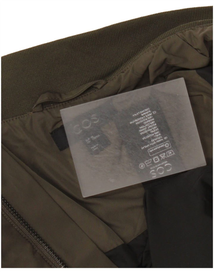 Cos Herren Bomberjacke EU 46 Small Khaki Polyester