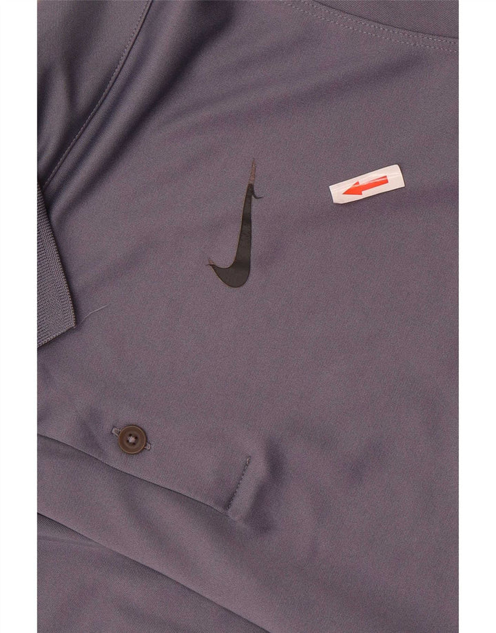 Nike Herren Dri Fit Poloshirt, Größe L, Grau