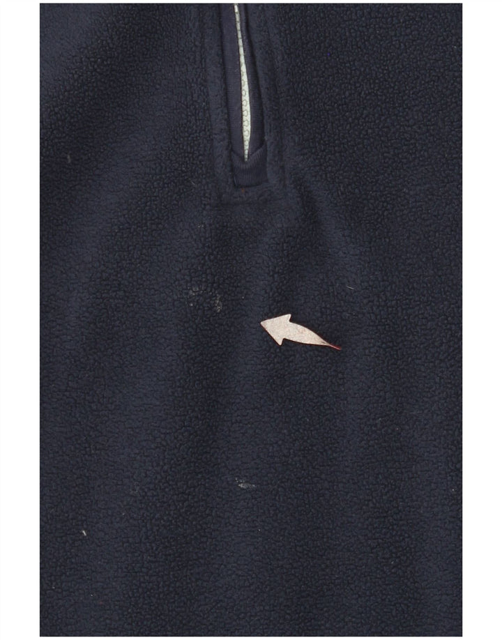 WEIRD FISH Damen-Oversize-Fleecepullover mit Reißverschluss, UK 18, XL, Marineblau