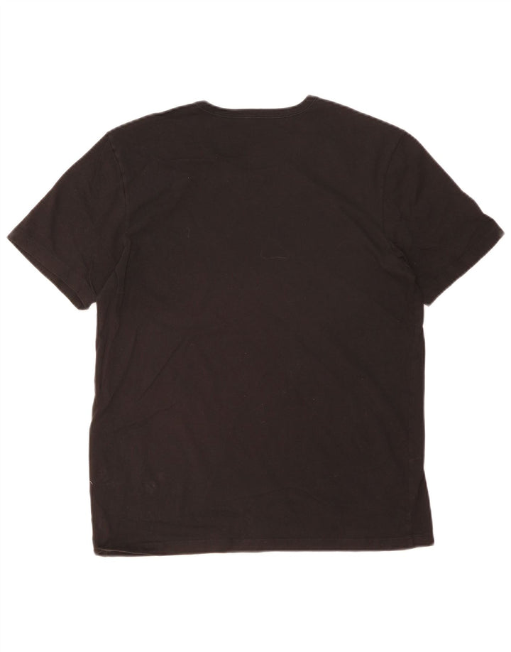 Hugo Boss Damen T-Shirt Top UK 12 Medium Schwarz