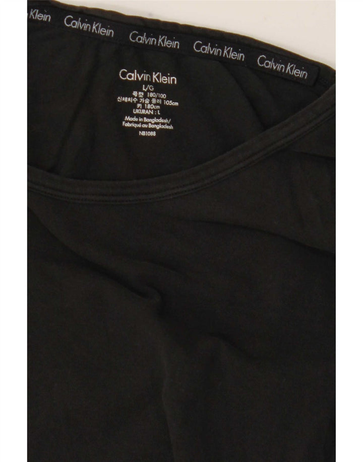 Calvin Klein Damen T-Shirt Top UK 16 Large Schwarz