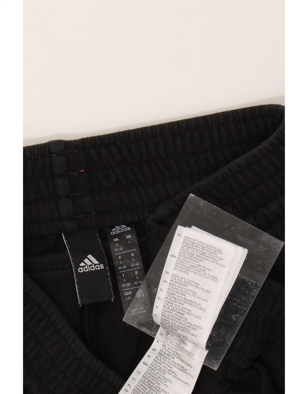 Adidas Trainingshose für Damen, UK 16/18, Größe L, Schwarz, Baumwolle