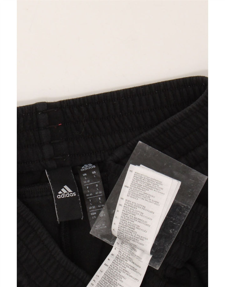 Adidas Trainingshose für Damen, UK 16/18, Größe L, Schwarz, Baumwolle