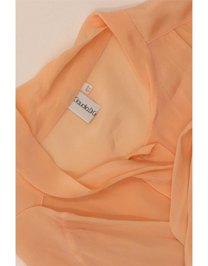 Vintage Damen-Hemdbluse IT 47 Large Orange