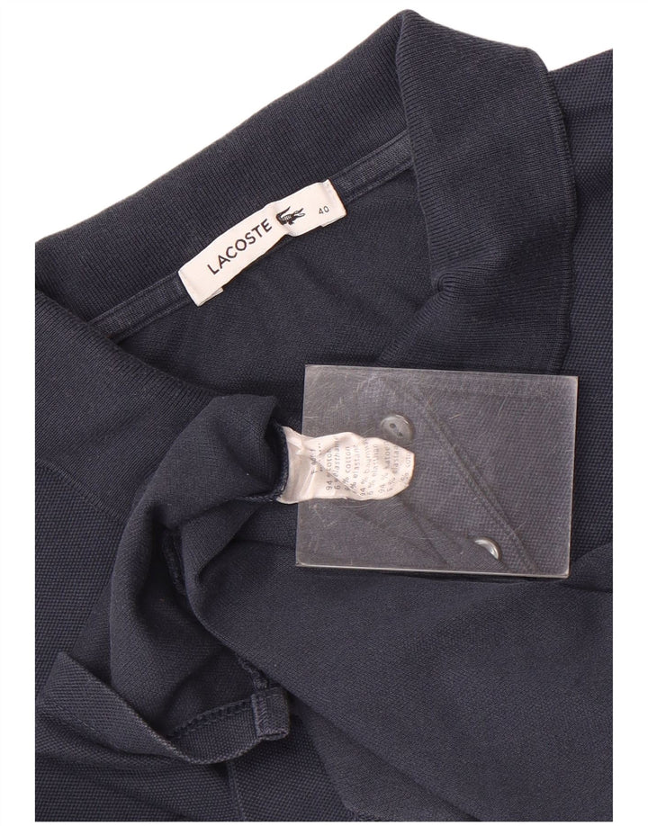 Lacoste Damen-Poloshirt, Größe 40, mittelmarineblaue Baumwolle