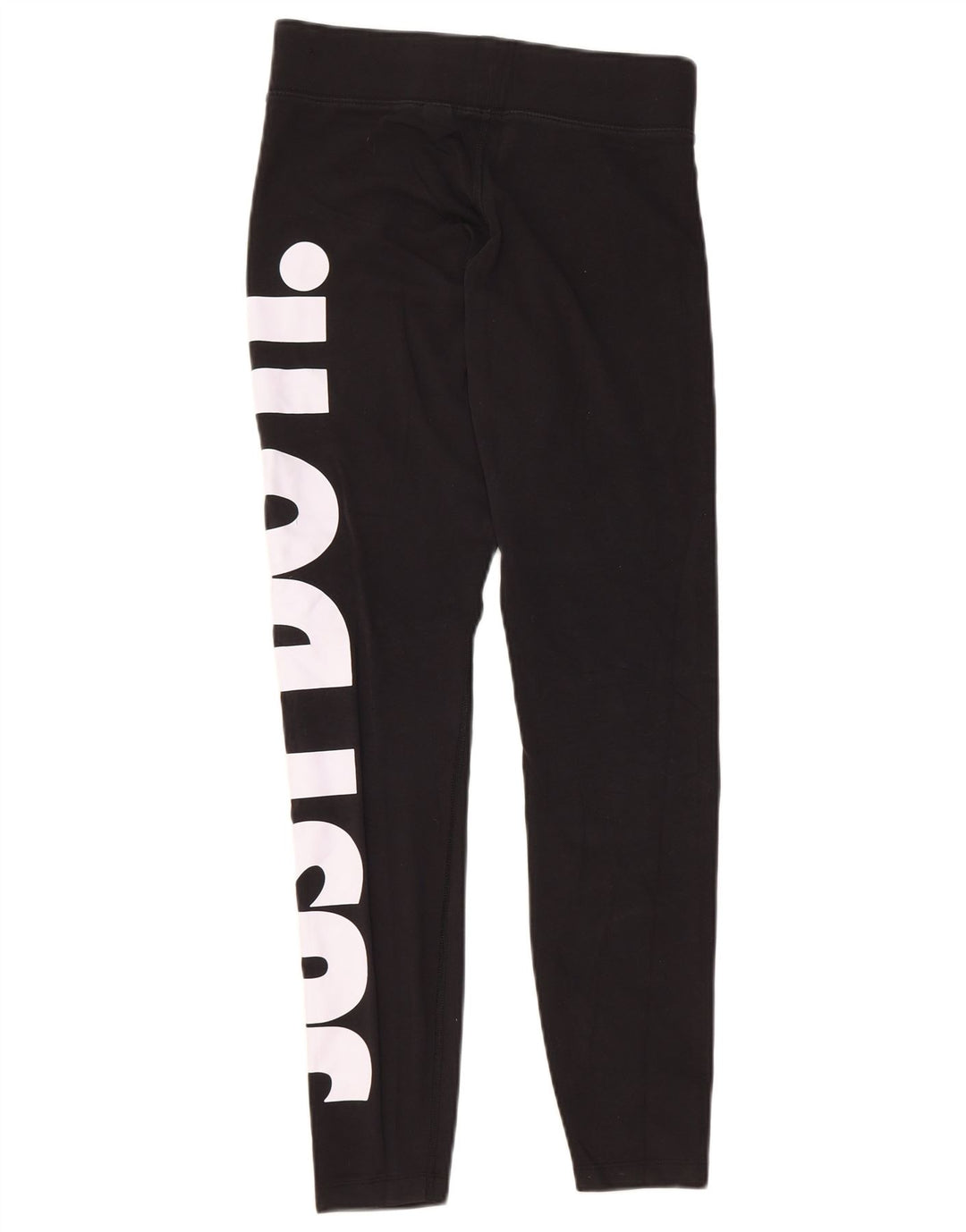 NIKE Damen Graphic Leggings UK 12 Mittelschwarze Baumwolle