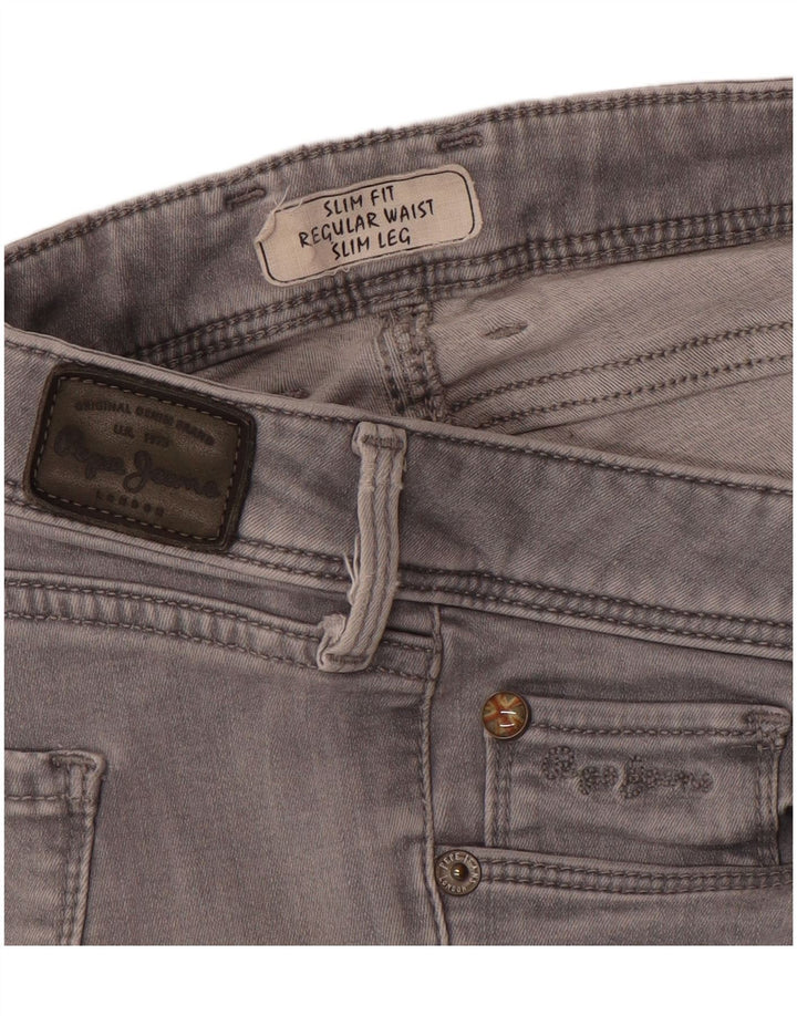 PEPE Jeans Damen Slim W28 L30 Grau