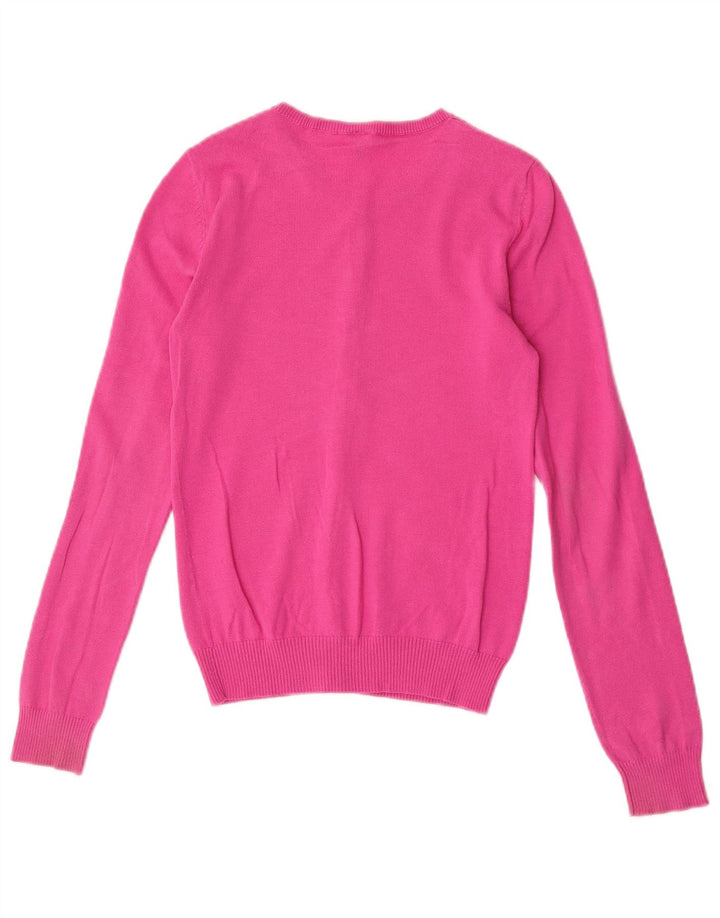 Benetton Damen-Cardigan-Pullover UK 8 Small Pink