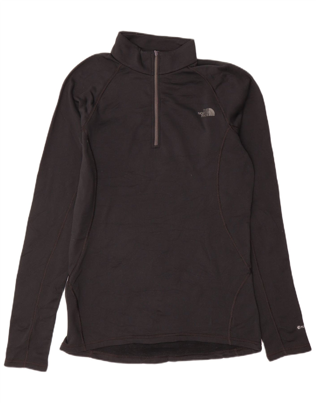 The North Face Herren-Oberteil mit Reißverschluss, reguläre Passform, langärmlig, mittelschwarz