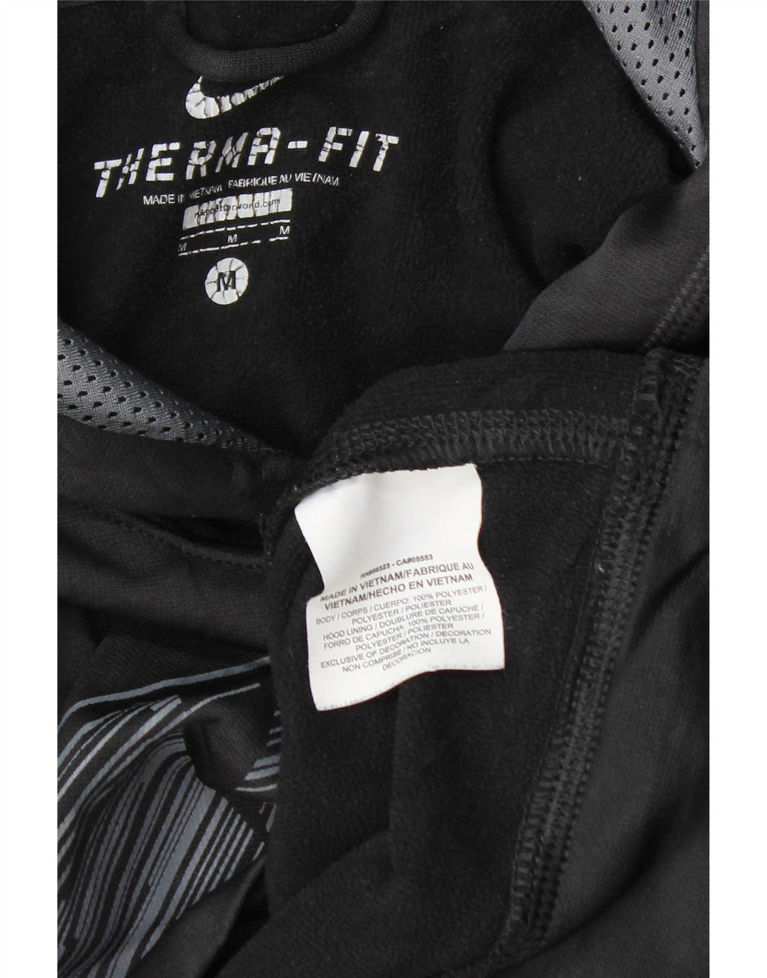 Nike Herren Therma-Fit Graphic Hoodie Pullover Medium Marineblau Polyester