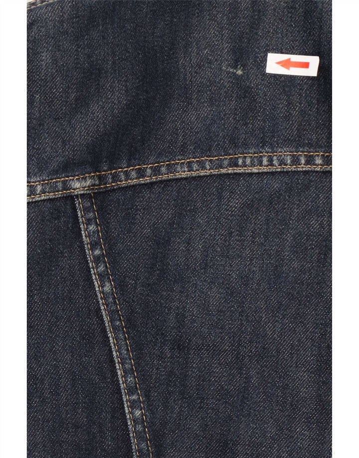Rifle Damen Jeansjacke UK 14 Medium Marineblau Baumwolle