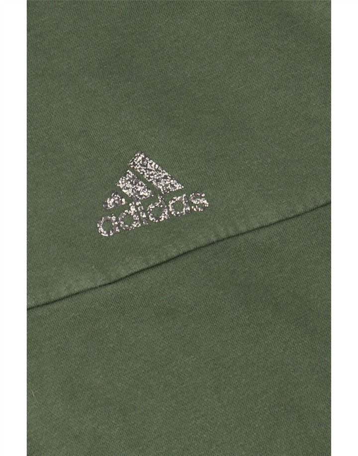ADIDAS Herren Kapuzenpullover aus mittelgrüner Baumwolle