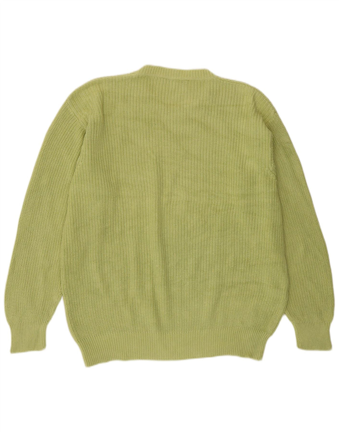 Andrea Fenzi Herren-Pullover mit Rundhalsausschnitt, Mittelgrün