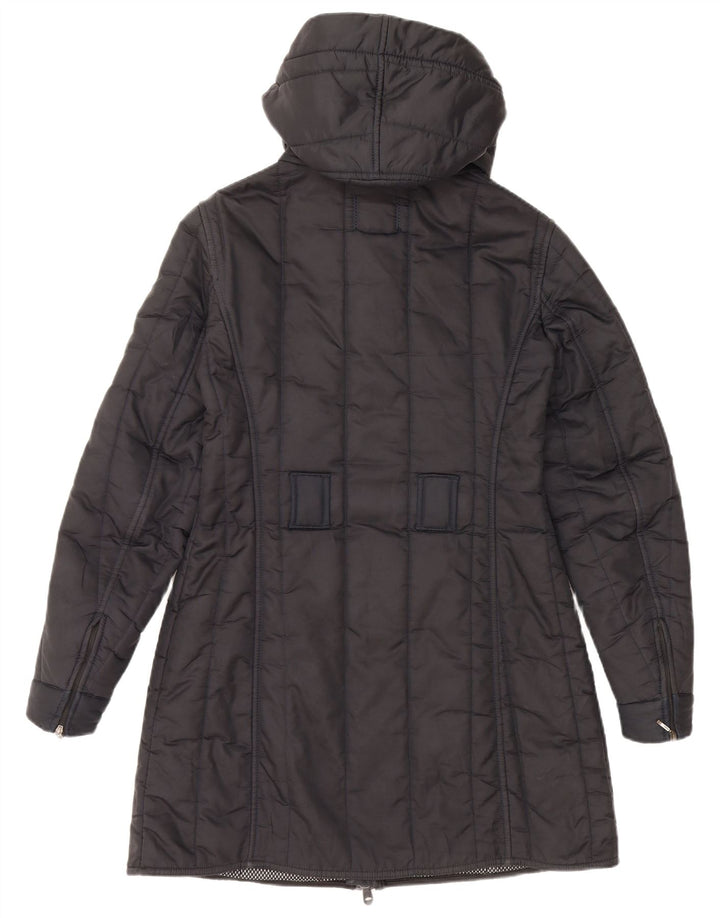 REFRIGIWEAR Wattierter Damenmantel mit Kapuze, UK 14, mittelblau, Polyamid