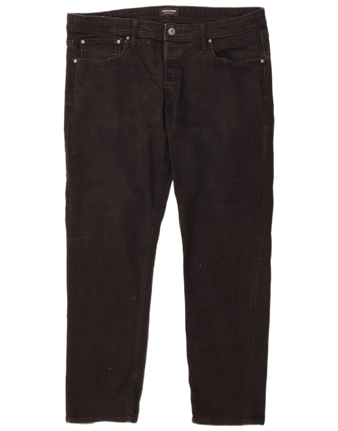 Jack & Jones Herren Slim Jeans W38 L32 Schwarze Baumwolle