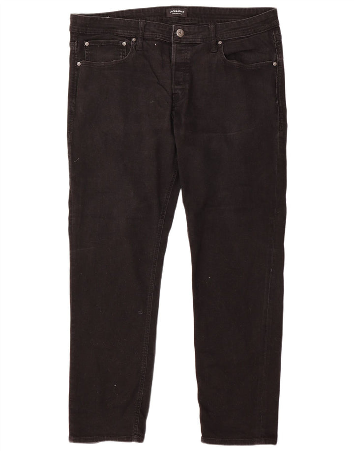 Jack & Jones Herren Slim Jeans W38 L32 Schwarze Baumwolle