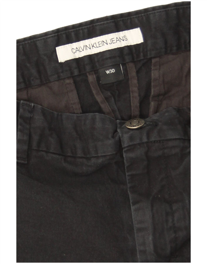 Calvin Klein Herren Chinoshorts W30 Medium Navy Blue Cotton
