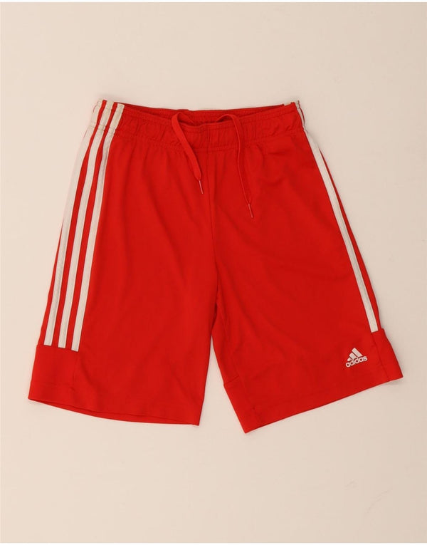 Adidas Jungen Aeroready Sportshorts 11–12 Jahre, rotes Polyester