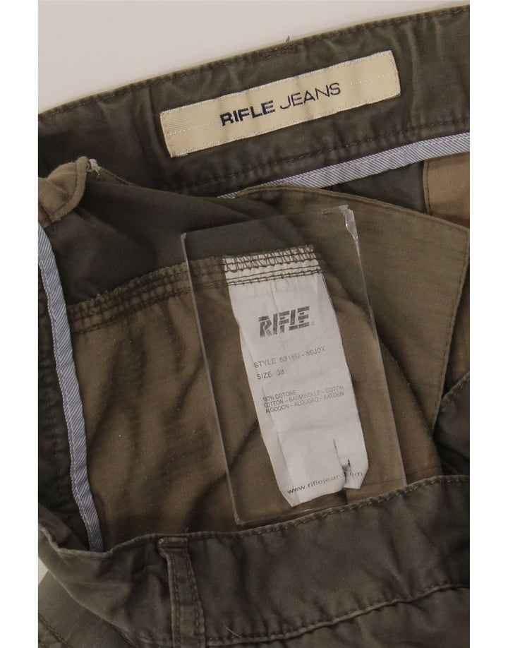 Rifle Herren Cargoshorts W38 XL Graue Baumwolle
