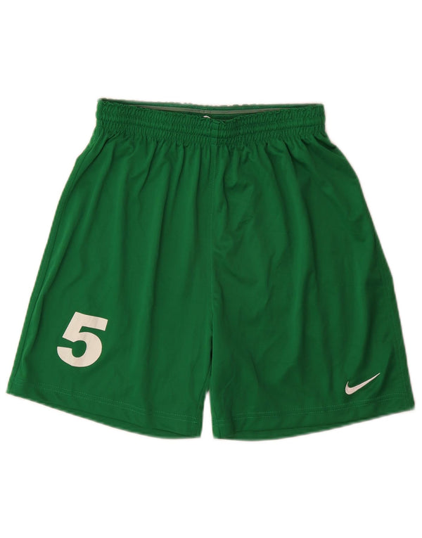 Nike Herren-Sportshorts mit Grafik, mittelgrünes Polyester