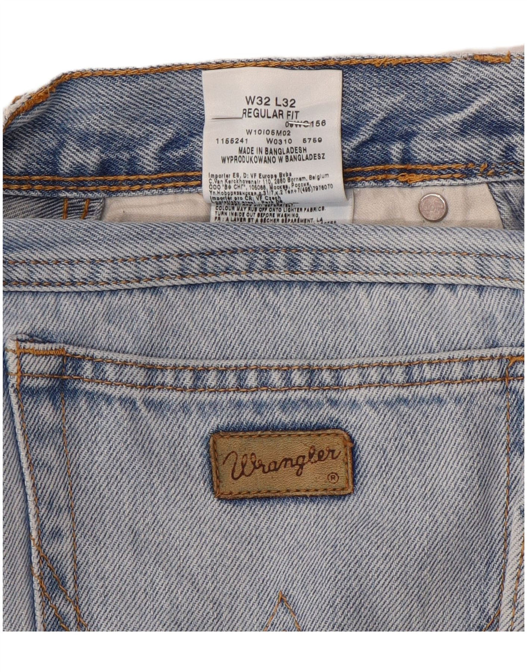 WRANGLER Herren-Jeans mit normaler Passform, gerade Passform, W32, L32, Blau, Baumwolle