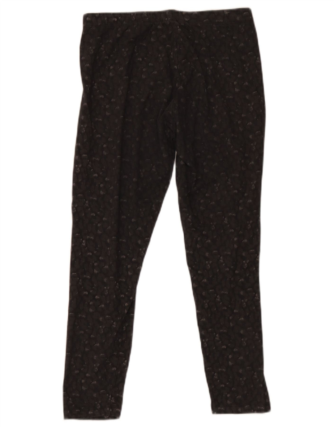 Fat Face Damen Crop Leggings UK 12 Mittelschwarz gepunktete Baumwolle