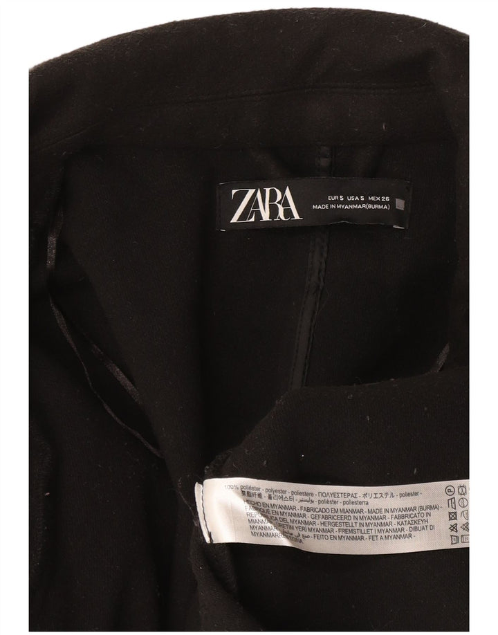 Offener, übergroßer Blazer für Damen von Zara, Gr. 10, Größe S, Schwarz, Polyester