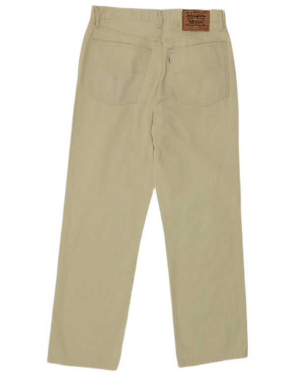 Levi's Mens 471 Straight Casual Trousers W34 L30 Green Cotton