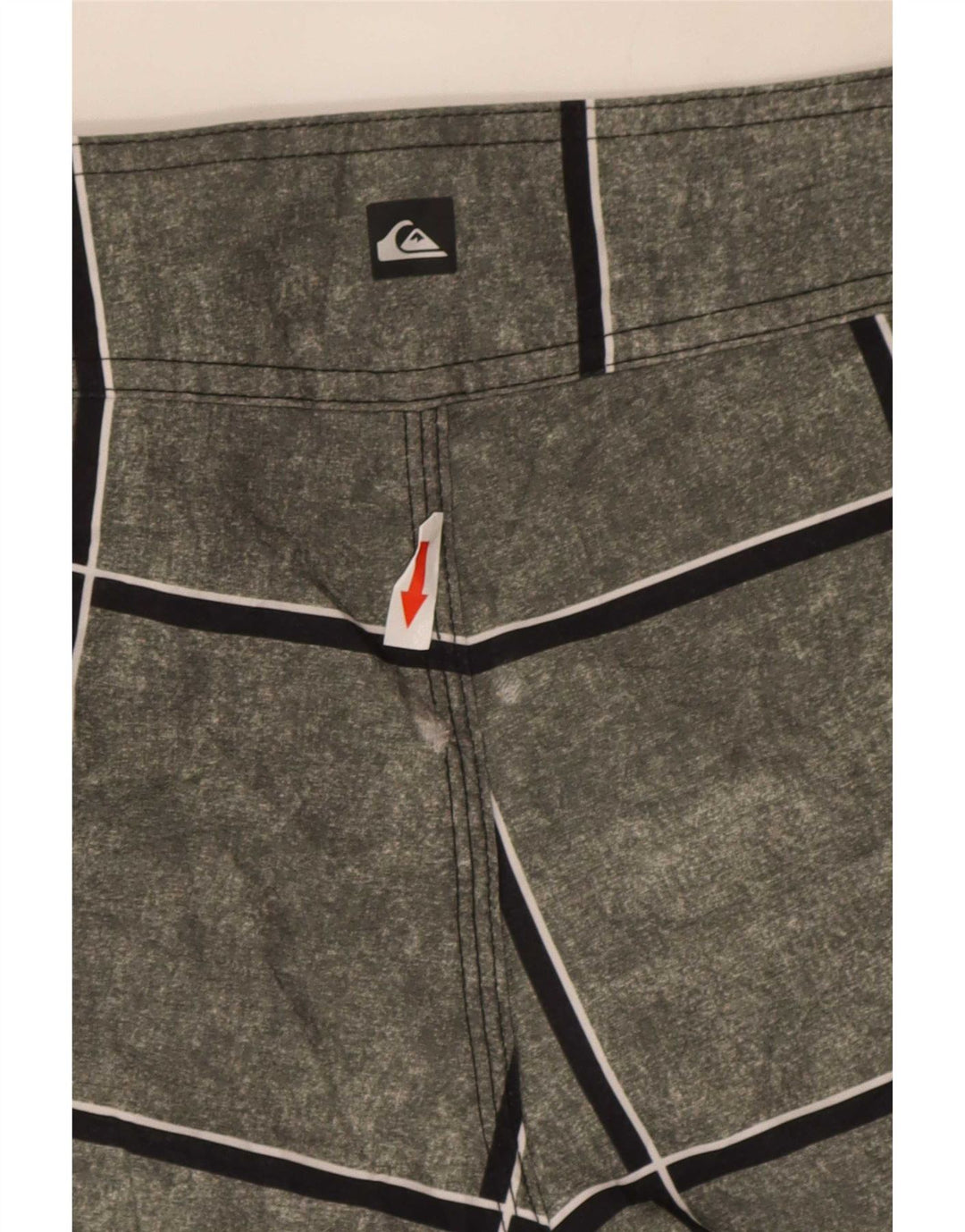 Quiksilver Herren-Badeshorts, klein, grau kariert, Polyacryl