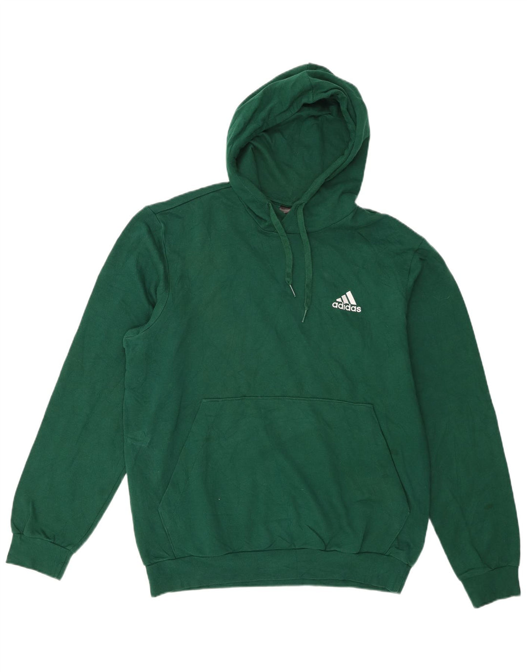 Adidas Herren Kapuzenpullover, groß, grüne Baumwolle