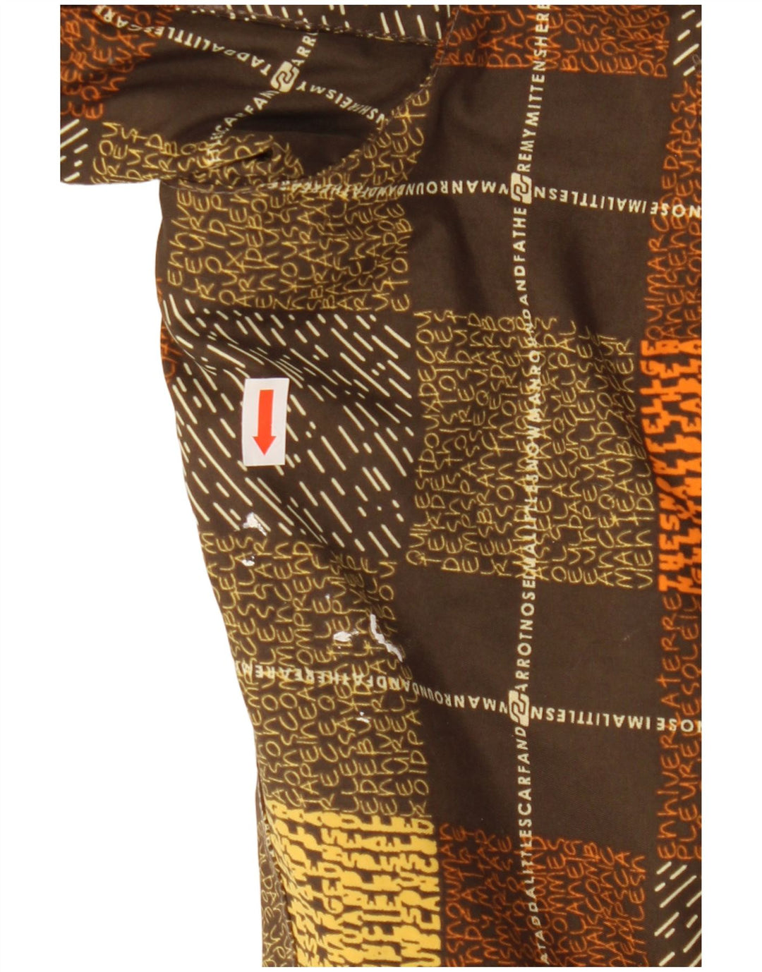 Billabong Damen-Windbreakerjacke mit Kapuze, Größe 3, klein, braun kariert